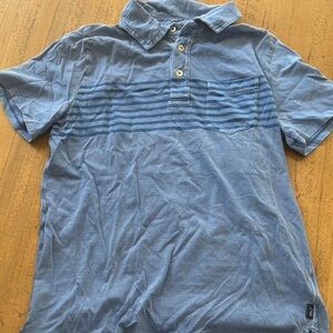 Blue Striped Boys Polo Shirt